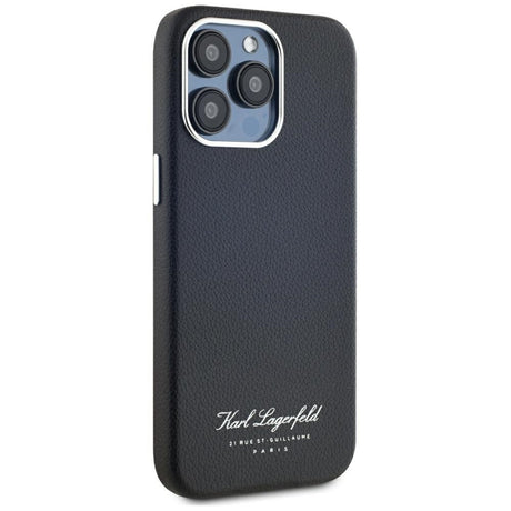 Husa de protectie Karl Lagerfeld Hardcase Leather (KLHCP15LPGWCMKHK) compatibil cu iPhone 15 Pro, Hotel RSG