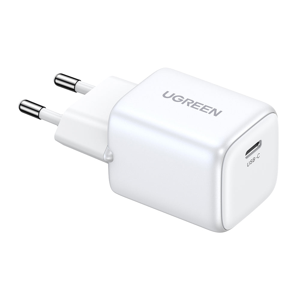 Incarcator Ugreen Nexode CD319 (15326), Fast Charging, GaN, USB-C, 30W, 3A, QC4.0, PD3.0, Alb