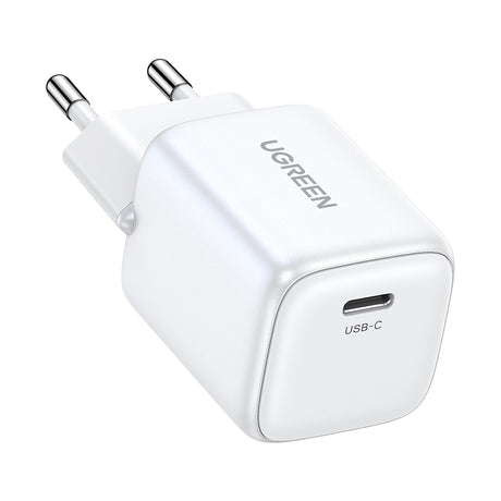 Incarcator Ugreen Nexode CD318 (15324), USB-C, GaN, Fast Charging, 20W, 3A, QC4.0+, Alb