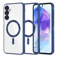 Husa de protectie Techsuit Luxury Crystal MagSafe compatibil cu Samsung Galaxy A55 5G, Albastru Inchis