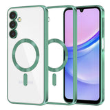 Husa de protectie Techsuit Luxury Crystal MagSafe compatibil cu Samsung Galaxy A15 4G / A15 5G, Verde Deschis