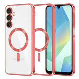 Husa de protectie Techsuit Luxury Crystal MagSafe compatibil cu Samsung Galaxy A16 4G / A16 5G, Roșu