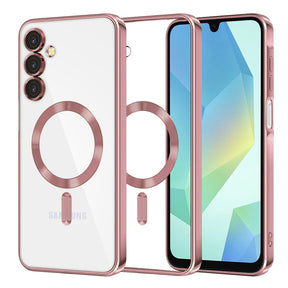 Husa de protectie Techsuit Luxury Crystal MagSafe compatibil cu Samsung Galaxy A16 4G / A16 5G, Roz