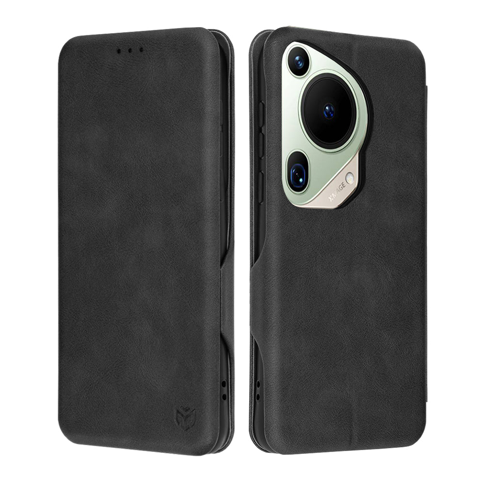 Husa de protectie Techsuit Safe Wallet Plus compatibil cu Huawei Pura 70 Ultra, Negru