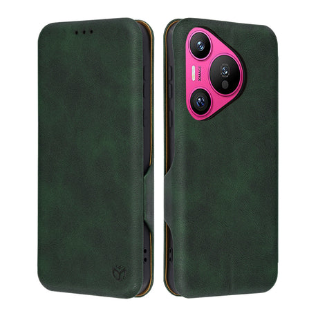 Husa de protectie Techsuit Safe Wallet Plus compatibil cu Huawei Pura 70, Verde