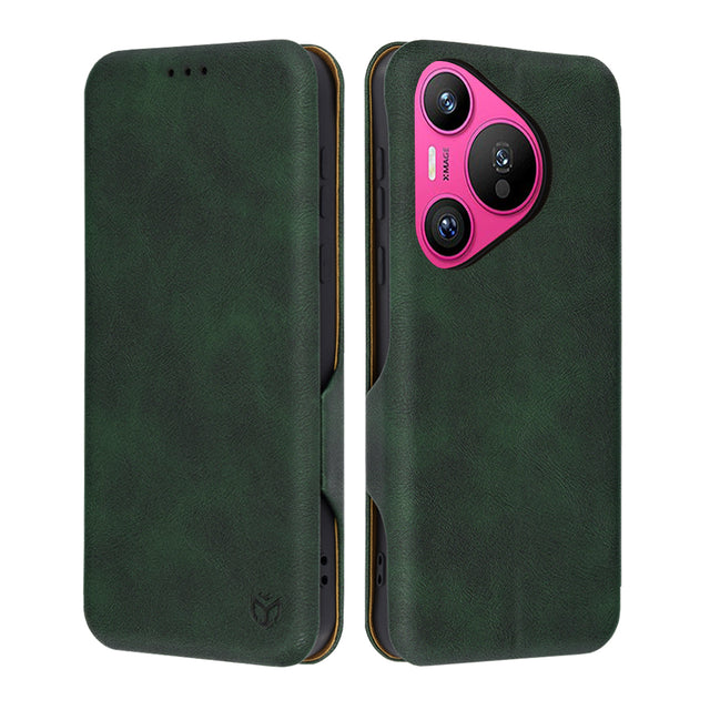 Husa de protectie Techsuit Safe Wallet Plus compatibil cu Huawei Pura 70, Verde