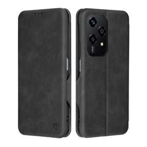 Husa de protectie Techsuit Safe Wallet Plus compatibil cu Honor 200 Lite, Negru