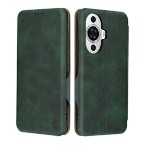 Husa de protectie Techsuit Safe Wallet Plus compatibil cu Huawei nova 11 / nova 12s, Verde