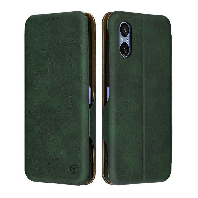 Husa de protectie Techsuit Safe Wallet Plus compatibil cu Sony Xperia 5 VI, Verde
