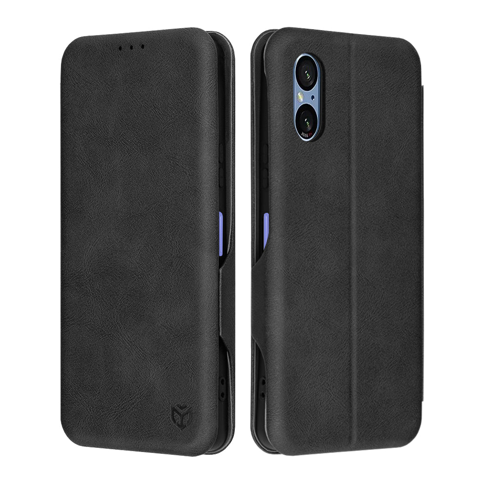 Husa de protectie Techsuit Safe Wallet Plus compatibil cu Sony Xperia 5 VI, Negru