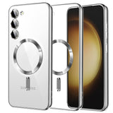 Husa de protectie Techsuit Luxury Crystal MagSafe compatibil cu Samsung Galaxy S23 Plus, Argintiu