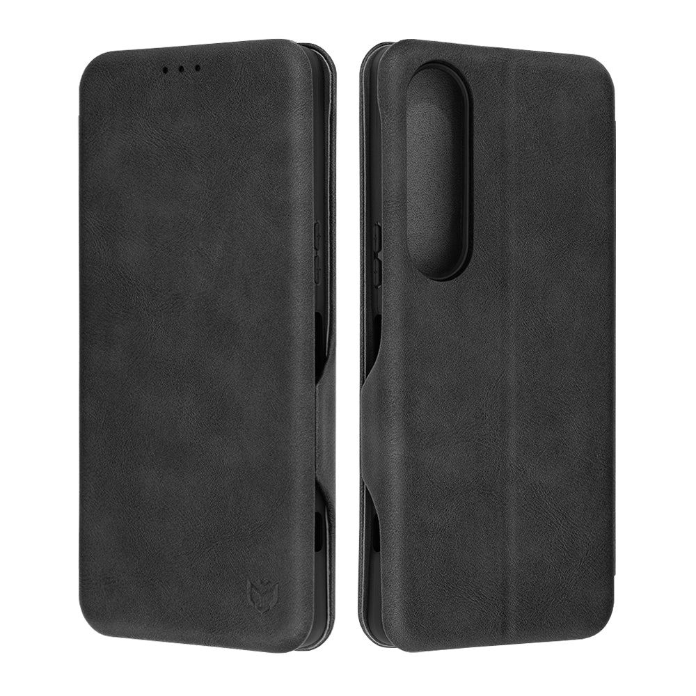 Husa de protectie Techsuit Safe Wallet Plus compatibil cu Sony Xperia 1 VI, Negru