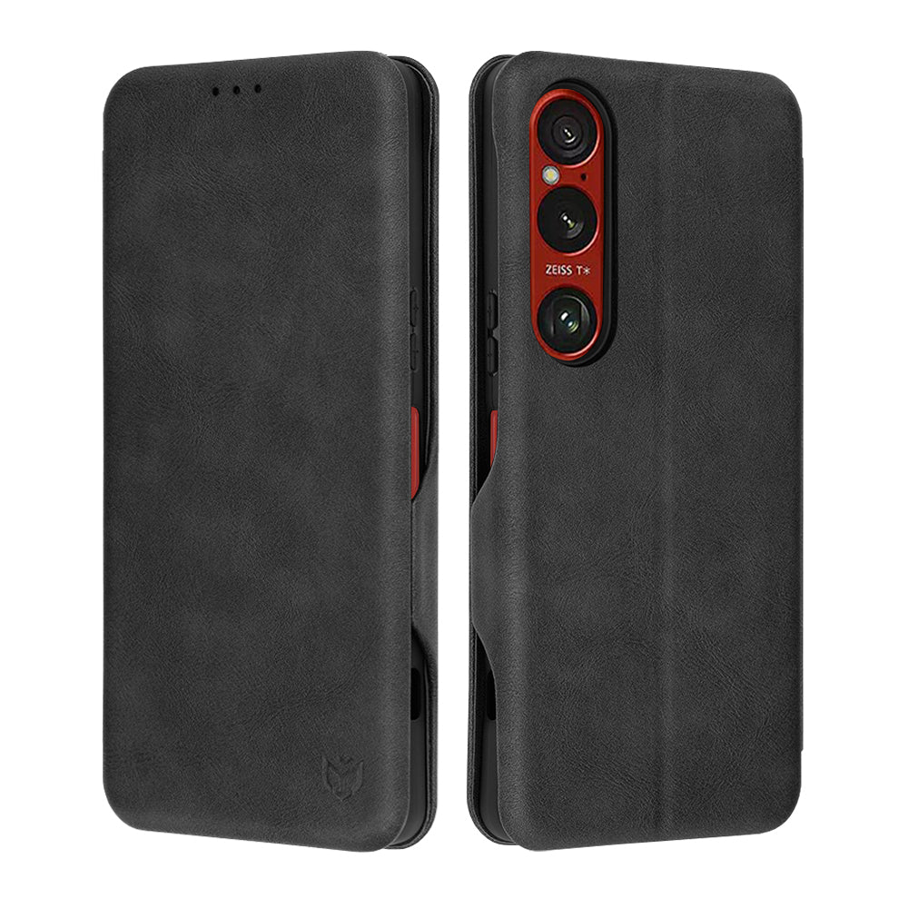 Husa de protectie Techsuit Safe Wallet Plus compatibil cu Sony Xperia 1 VI, Negru