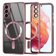 Husa de protectie Techsuit Luxury Crystal MagSafe compatibil cu Samsung Galaxy S21 5G, Roz