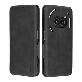 Husa de protectie Techsuit Safe Wallet Plus compatibil cu Nothing Phone (2a) / (2a) Plus, Negru