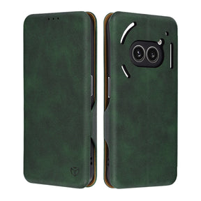 Husa de protectie Techsuit Safe Wallet Plus compatibil cu Nothing Phone (2a) / (2a) Plus, Verde