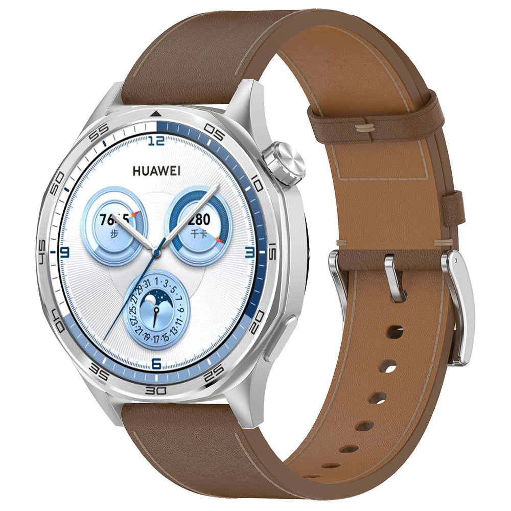 Curea smartwatch Techsuit Watchband 20mm (W073) compatibil cu Samsung Galaxy Watch4/5/Active 2, Huawei Watch GT 3 (42mm)/GT 3 Pro (43mm), Maro