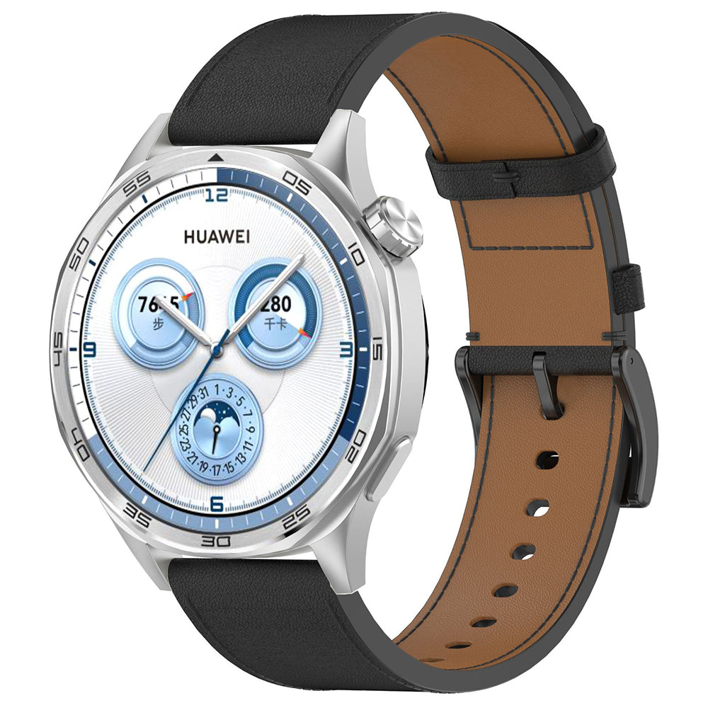 Curea smartwatch Techsuit Watchband 22mm (W073) compatibil cu Samsung Galaxy Watch (46mm)/Watch 3/Gear S3, Huawei Watch GT/GT 2/GT 3 (46mm), Negru