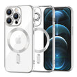 Husa de protectie Techsuit Luxury Crystal MagSafe compatibil cu iPhone 12 Pro Max, Argintiu