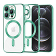 Husa de protectie Techsuit Luxury Crystal MagSafe compatibil cu iPhone 12 Pro, Verde Deschis