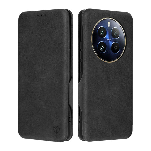 Husa de protectie Techsuit Safe Wallet Plus compatibil cu Realme 12 Pro / 12 Pro+, Negru