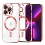 Husă Techsuit Luxury Crystal MagSafe roz pentru iPhone 13 Pro