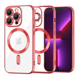 Husa de protectie Techsuit Luxury Crystal MagSafe compatibil cu iPhone 13 Pro, Rosu