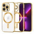 Husă Techsuit Luxury Crystal MagSafe pentru iPhone 13 Pro, aurie