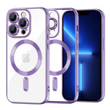 Husa de protectie Techsuit Luxury Crystal MagSafe compatibil cu iPhone 13 Pro Max, Mov
