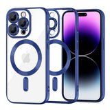 Husa de protectie Techsuit Luxury Crystal MagSafe compatibil cu iPhone 14 Pro Max, Albastru
