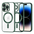 Husa de protectie Techsuit Luxury Crystal MagSafe compatibil cu iPhone 14 Pro, Deep Green