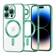 Husa de protectie Techsuit Luxury Crystal MagSafe compatibil cu iPhone 14 Pro, Verde Deschis