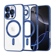 Husa de protectie Techsuit Luxury Crystal MagSafe compatibil cu iPhone 16 Pro Max, Albastru Inchis