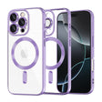 Husa de protectie Techsuit Luxury Crystal MagSafe compatibil cu iPhone 16 Pro, Mov Deschis