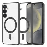 Husa de protectie Techsuit Luxury Crystal MagSafe compatibil cu Samsung Galaxy S24, Negru