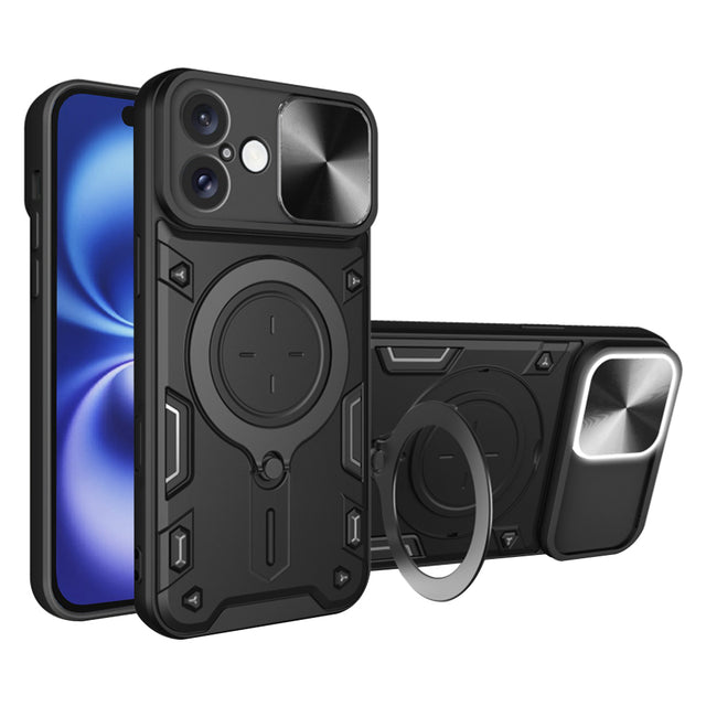 Husa de protectie Techsuit CamGuard Pro compatibil cu iPhone 16, Negru