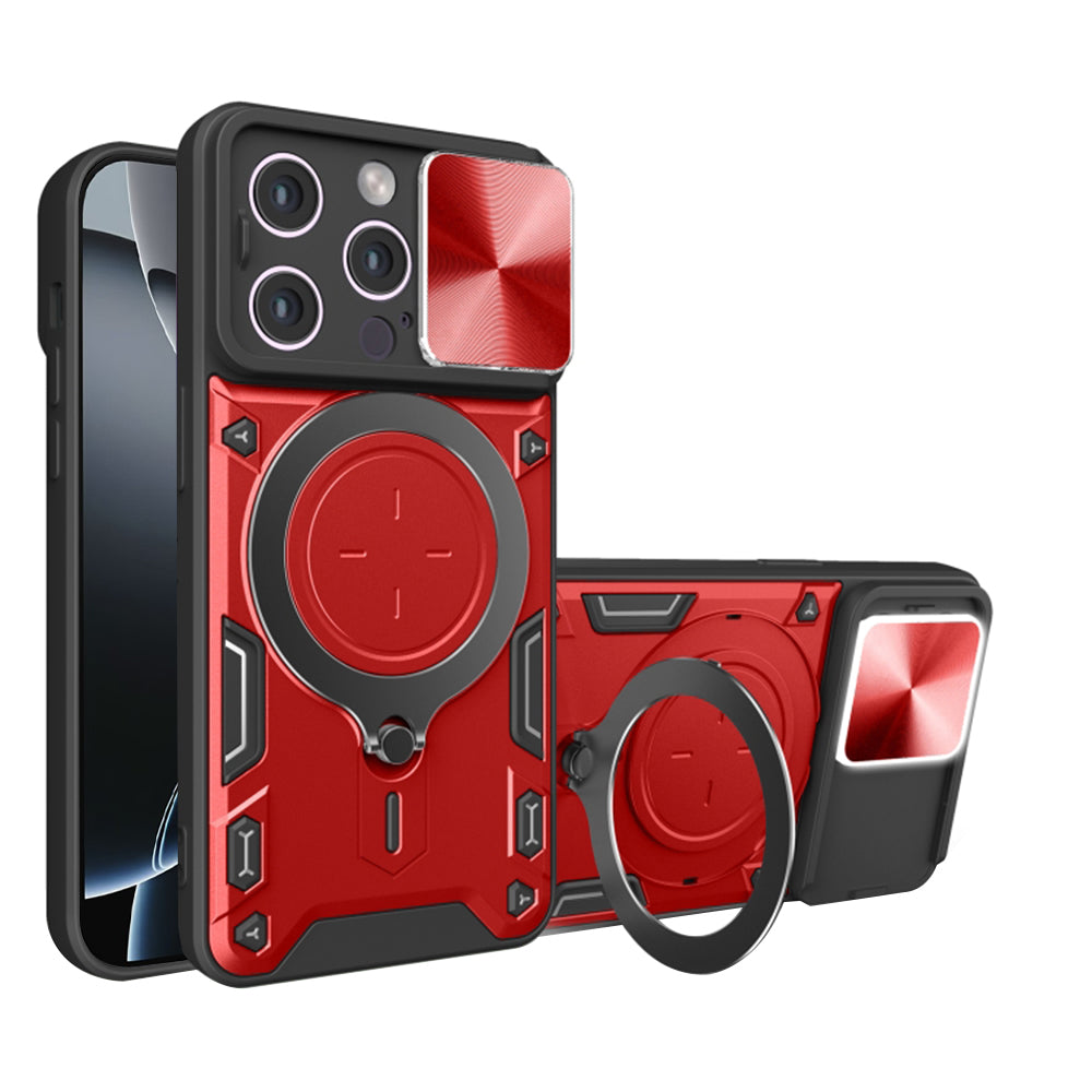 Husa de protectie Techsuit CamGuard Pro compatibil cu iPhone 16 Pro, Rosu