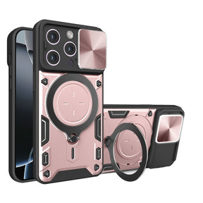 Husa de protectie Techsuit CamGuard Pro compatibil cu iPhone 16 Pro, Roz Auriu
