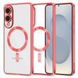 Husa de protectie Techsuit Luxury Crystal MagSafe compatibil cu Samsung Galaxy S25 Edge, Rosu