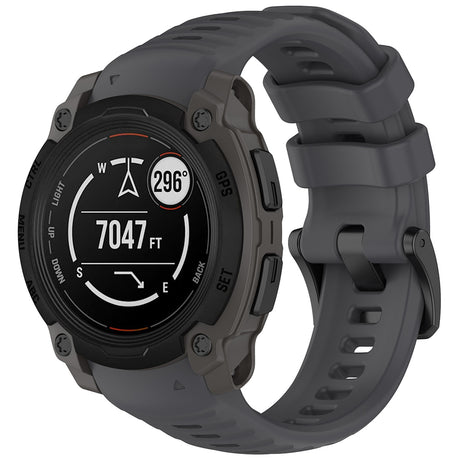 Curea smartwatch Techsuit Watchband (W076) compatibil cu Garmin Instinct E 40mm, Gri