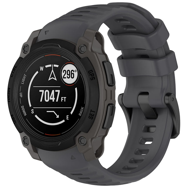 Curea smartwatch Techsuit Watchband (W076) compatibil cu Garmin Instinct E 40mm, Gri