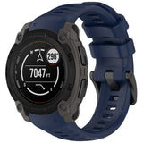 Curea smartwatch Techsuit Watchband (W076) compatibil cu Garmin Instinct E 45mm, Albastru Inchis