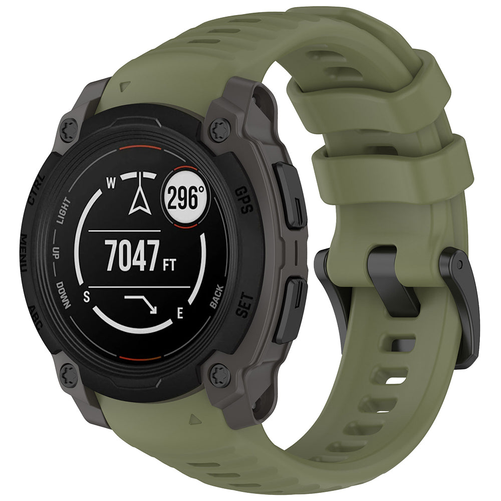Curea smartwatch Techsuit Watchband (W076) compatibil cu Garmin Instinct E 45mm, Verde