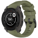 Curea smartwatch Techsuit Watchband (W076) compatibil cu Garmin Instinct E 45mm, Verde
