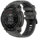 Curea smartwatch Techsuit Watchband (W077) compatibil cu Garmin Instinct 3 50mm/Instinct 3 50mm Solar, Gri
