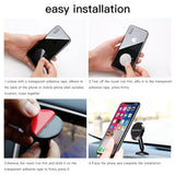 Suport Techsuit Premium TinyGrip (S11), Strong N52 Magnets, Universal Magnetic Mount, 360° Rotation, with 3M Metal Plates, Negru