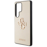 Husa de protectie Guess Hardcase 4G Grained Big and Classic Logo (GUHCS25LPGT4MBE) compatibil cu Samsung Galaxy S25 Ultra, Bej