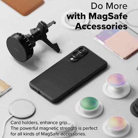 Husa de protectie Ringke Onyx MagSafe compatibil cu Samsung Galaxy S25 Edge, Negru
