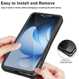 Folie de protectie Techsuit ColorVerse 360 Series + compatibil cu Oppo Reno13, Albastru