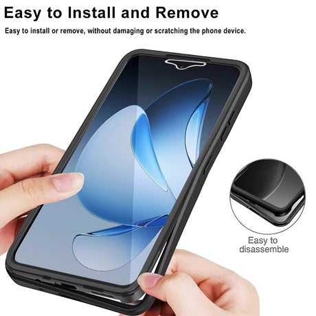 Folie de protectie Techsuit ColorVerse 360 Series + compatibil cu Oppo Reno13, Albastru